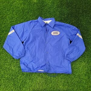 Vintage 70s Liberty-Mutual Windbreaker L/XL 24x27 Blue USA